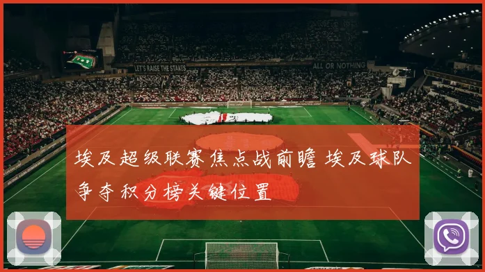 埃及超级联赛焦点战前瞻 埃及球队争夺积分榜关键位置